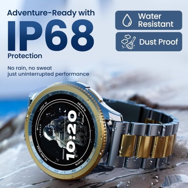 Boult Crown R Pro Smart Watch 1.43" HD AMOLED, Bluetooth Calling, Working Crown, Zinc Alloy Frame, 600 Nits Brightness, AI Voice Assistant, SpO2 Monitoring, 120+ Sports Mode - Image 8